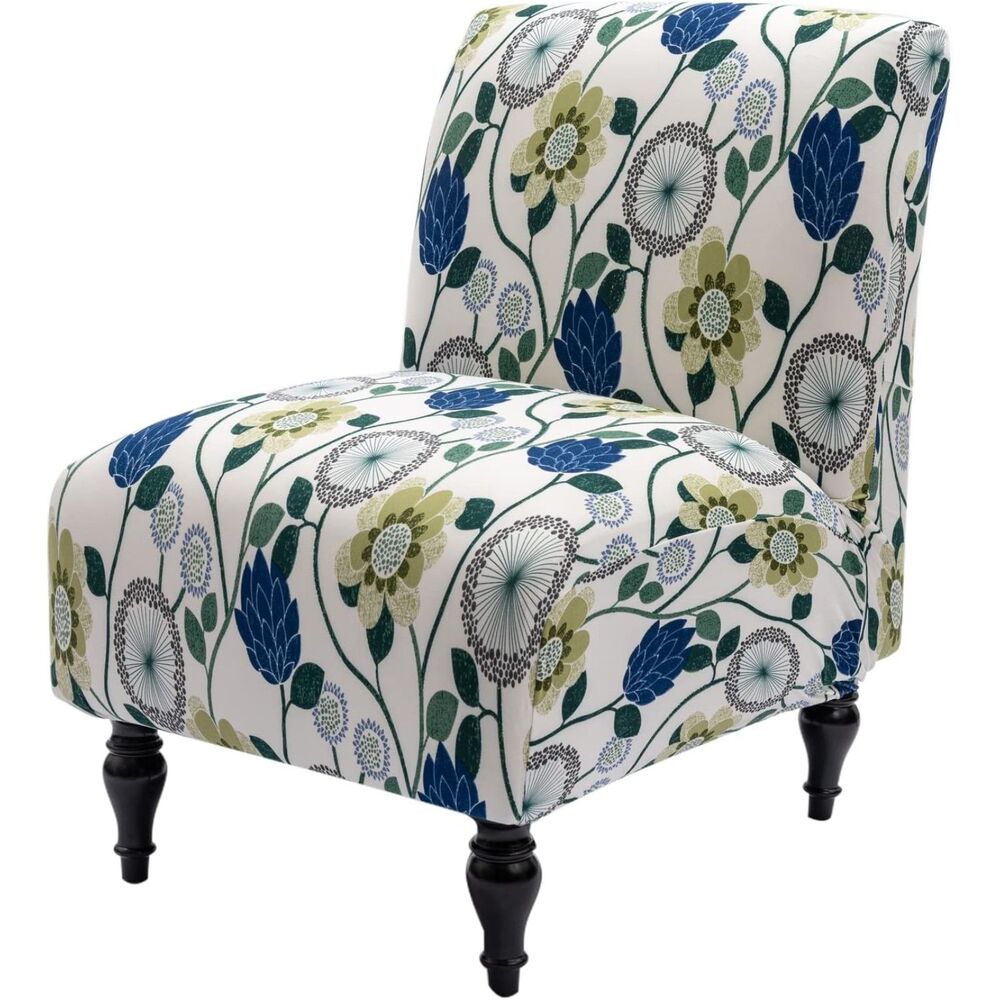 Armless Accent Chair Cover Slipcover, Stretch Spandex Removable Fabric Non-Slip